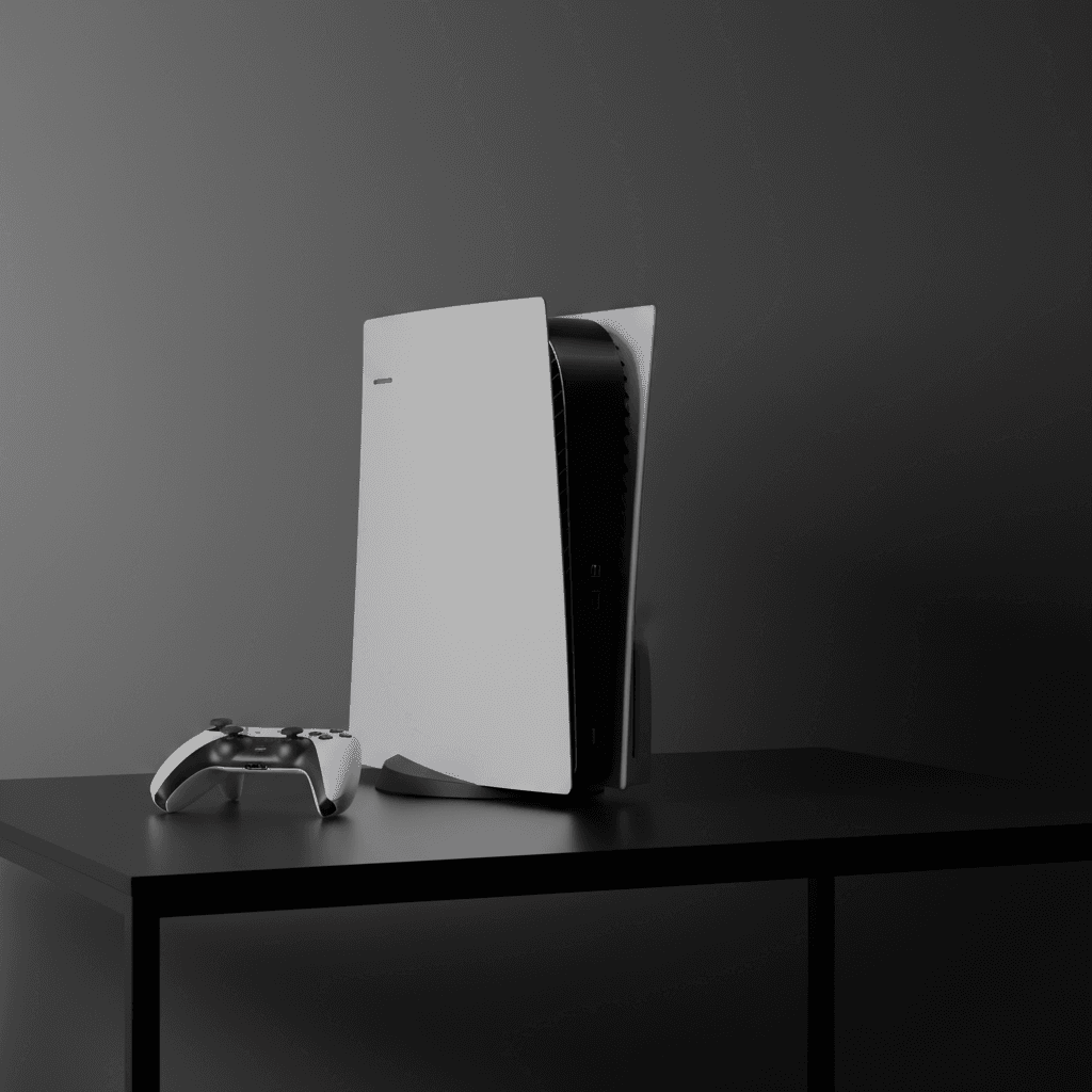 PlayStation 5 console on desk